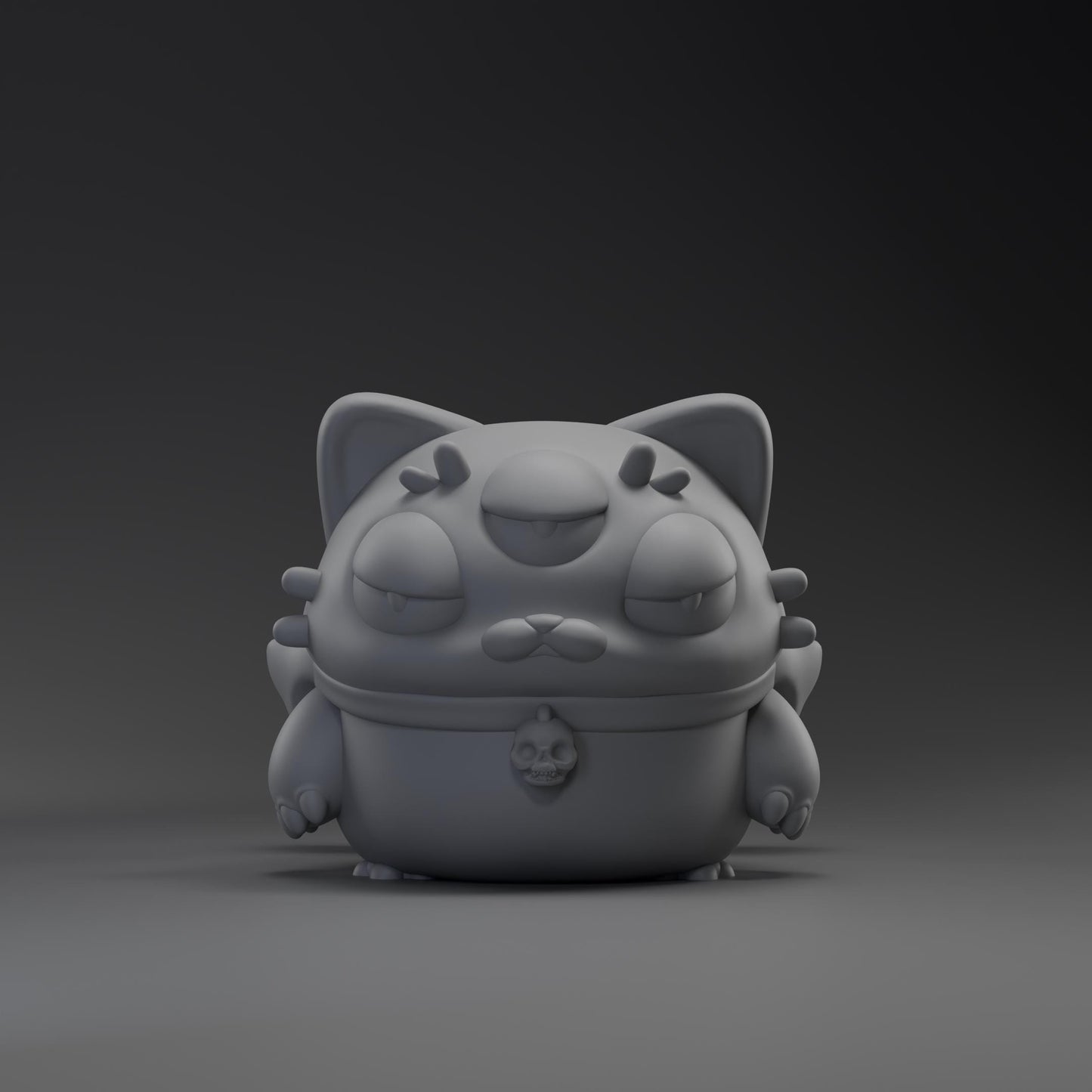 Wispurr - UNPAINTED - Grumpii Art Toy