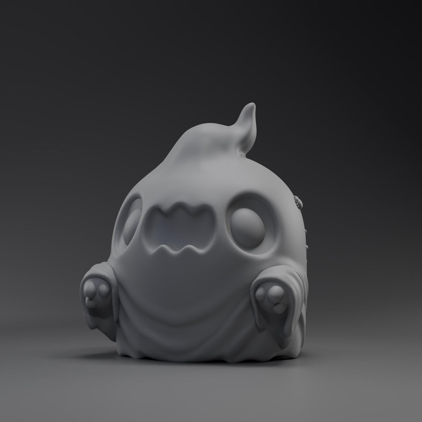 Boo - UNPAINTED - Grumpii Art Toy