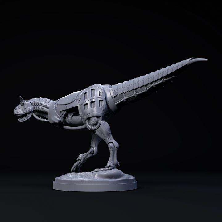 Carnotaurus Mecha Robot - Mecha Zoo - Dino and Dog Miniatures