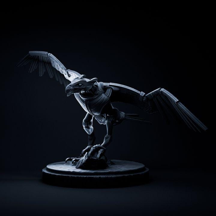 Eagle Mecha Robot - Mecha Zoo - Dino and Dog Miniatures