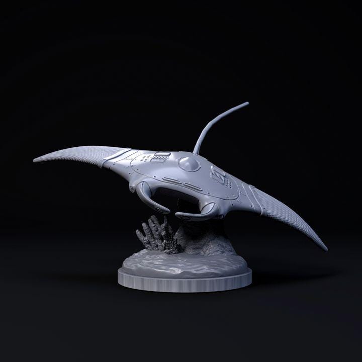 Manta Ray Mecha Robot - Mecha Zoo - Dino and Dog Miniatures