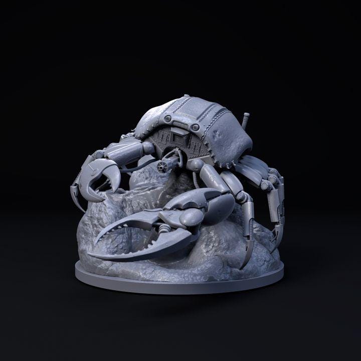 Crab Mecha Robot - Mecha Zoo - Dino and Dog Miniatures