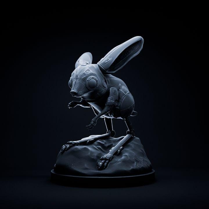 Jerboa Mecha Robot - Mecha Zoo - Dino and Dog Miniatures