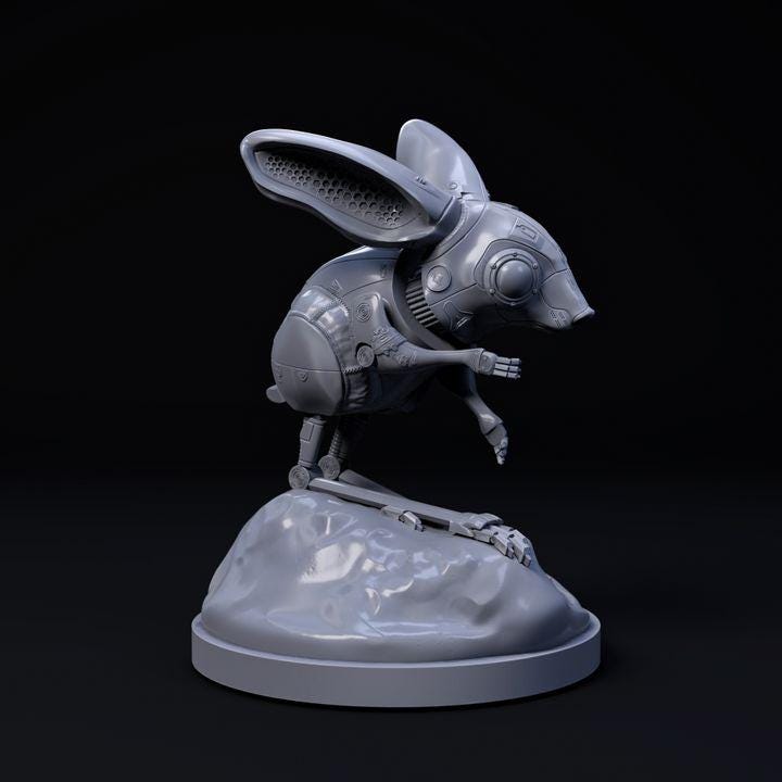 Jerboa Mecha Robot - Mecha Zoo - Dino and Dog Miniatures