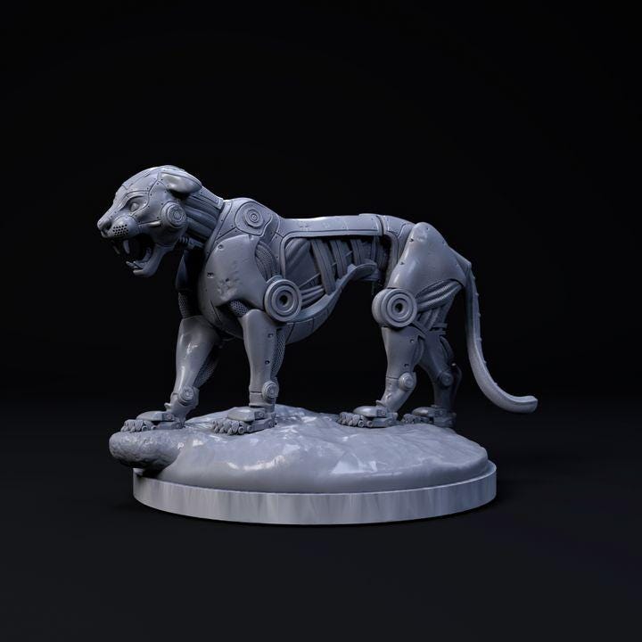 Tiger Mecha Robot - Mecha Zoo - Dino and Dog Miniatures