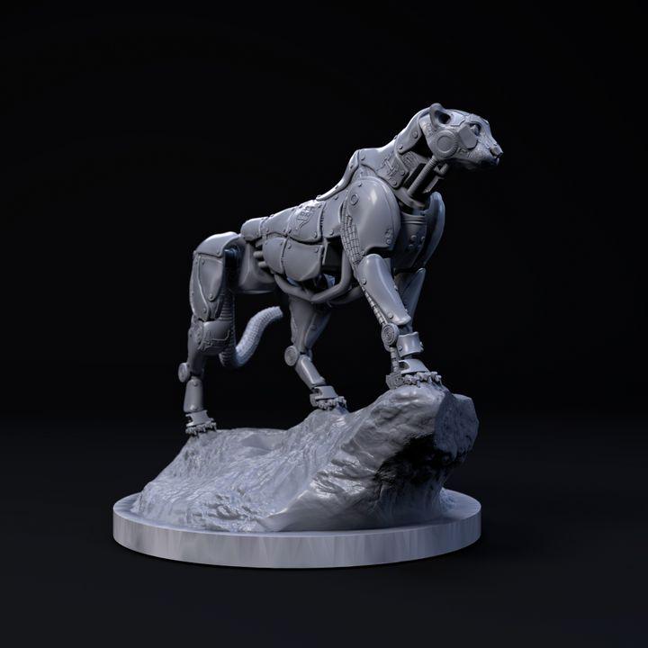 Cheetah Mecha Robot - Mecha Zoo - Dino and Dog Miniatures