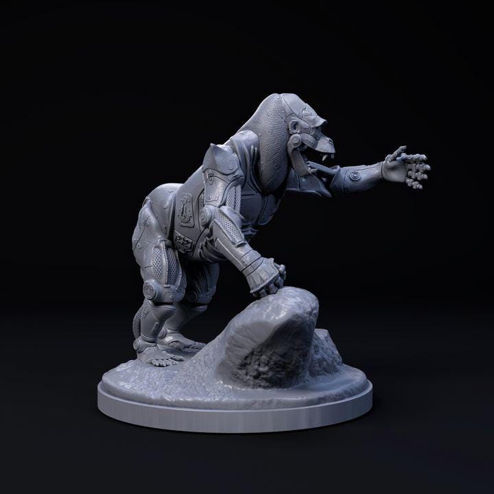 Gorilla Mecha Robot - Mecha Zoo - Dino and Dog Miniatures