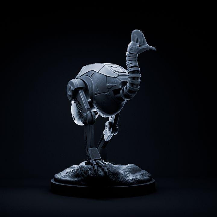 Cassowary Mecha Robot - Mecha Zoo - Dino and Dog Miniatures