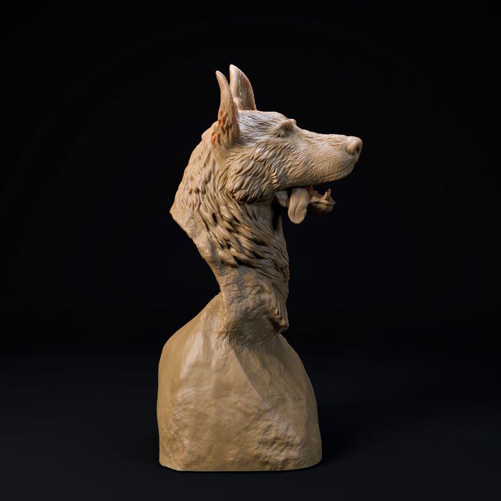 German Shepard Bust - Dino and Dog Miniatures