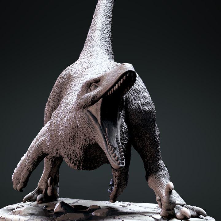 Deinonychus Squawking - Clynche Art
