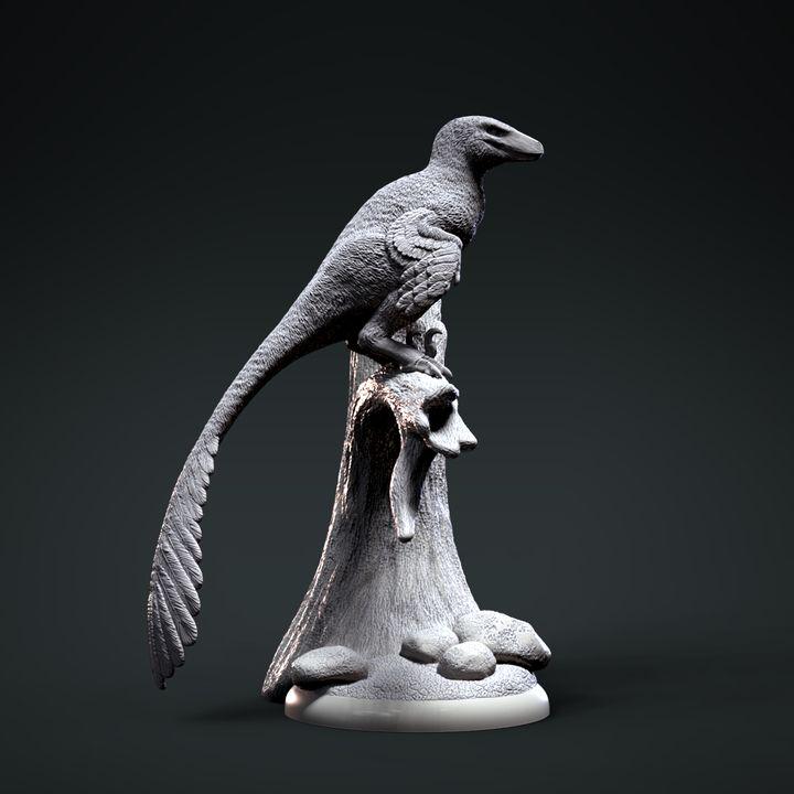 Deinonychus Perched - Clynche Art