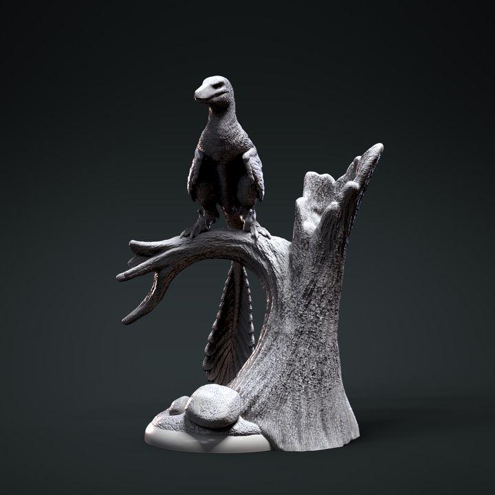 Deinonychus Perched - Clynche Art