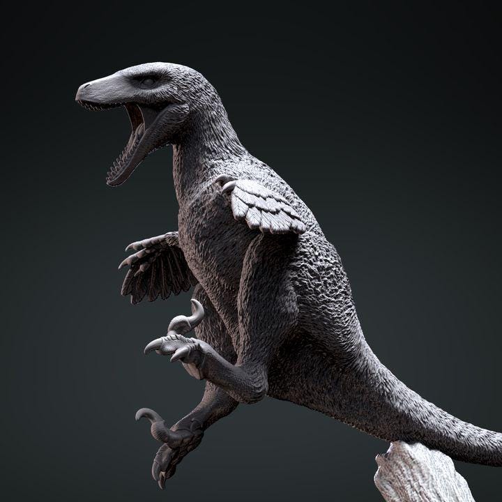 Deinonychus Pounce - Clynche Art