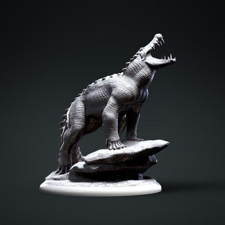 Kaprosuchus Roaring - Clynche Art