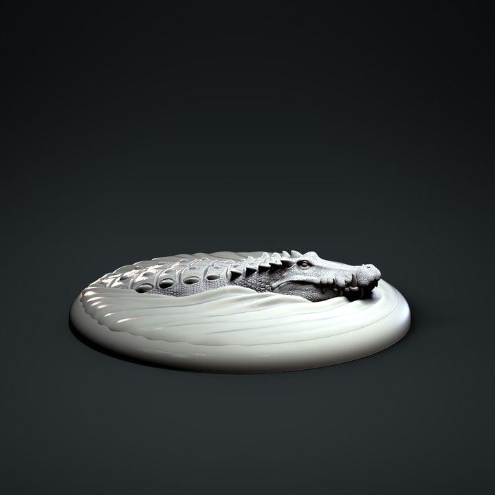 Kaprosuchus Underwater Head - Clynche Art
