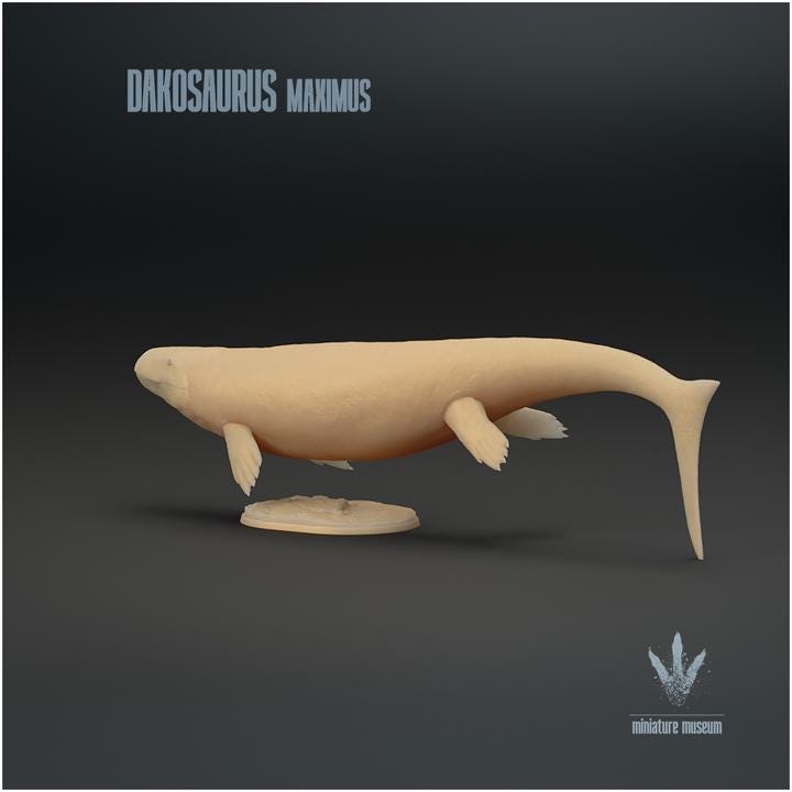 Dakosaurus maximus : The Biter Lizard - UNPAINTED - Miniature Museum