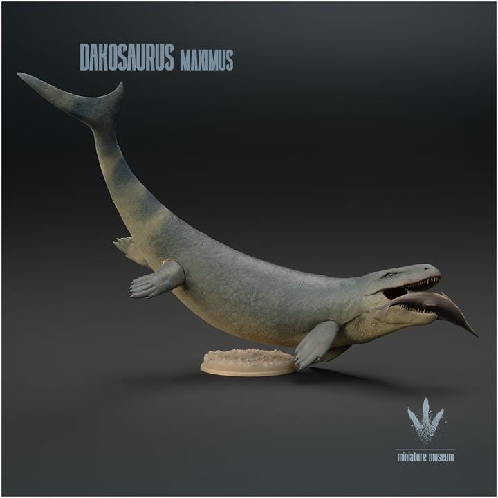 Dakosaurus maximus Hunting - UNPAINTED - Miniature Museum
