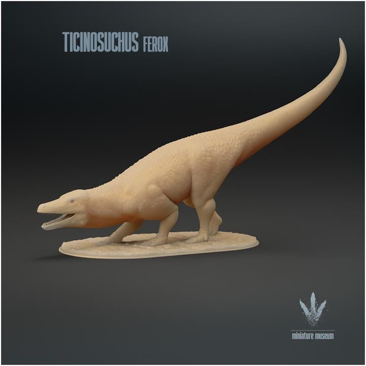 Ticinosuchus ferox Hunting - UNPAINTED - Miniature Museum
