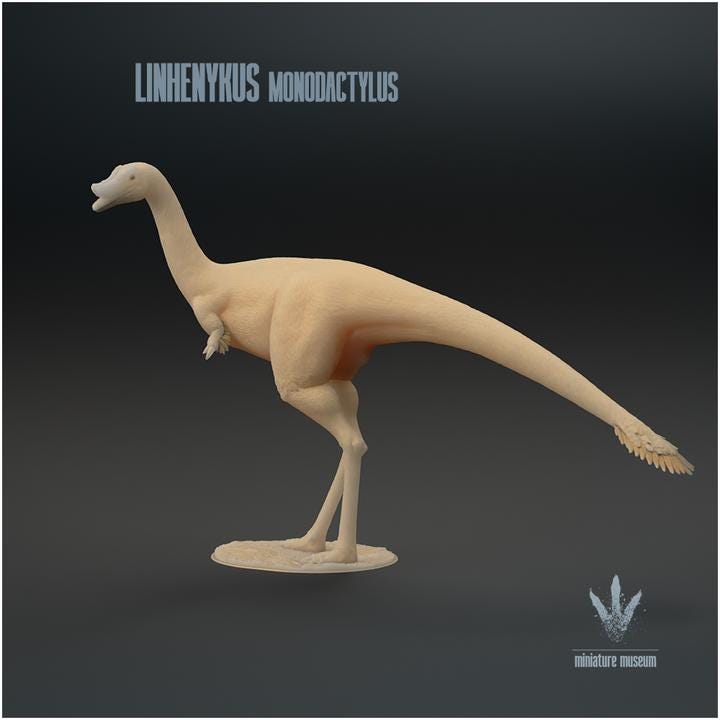 Linhenykus monodactylus : The Single Fingered Lizard - UNPAINTED - Miniature Museum