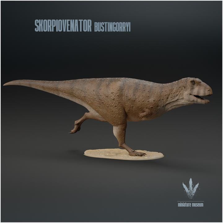 Skorpiovenator bustingorryi : Run - UNPAINTED - Miniature Museum