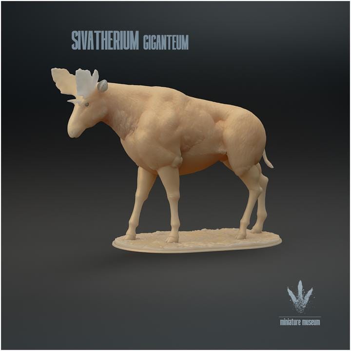 Sivatherium giganteum : The Shiva's Beast - UNPAINTED - Miniature Museum