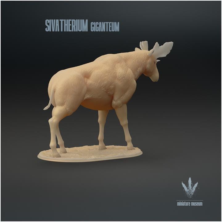 Sivatherium giganteum : The Shiva's Beast - UNPAINTED - Miniature Museum