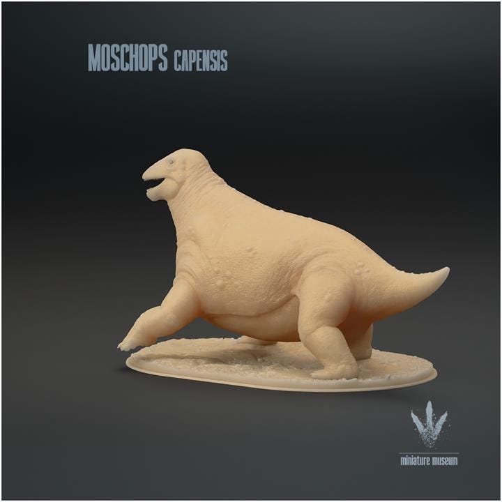 Moschops capensis : Walking - UNPAINTED - Miniature Museum