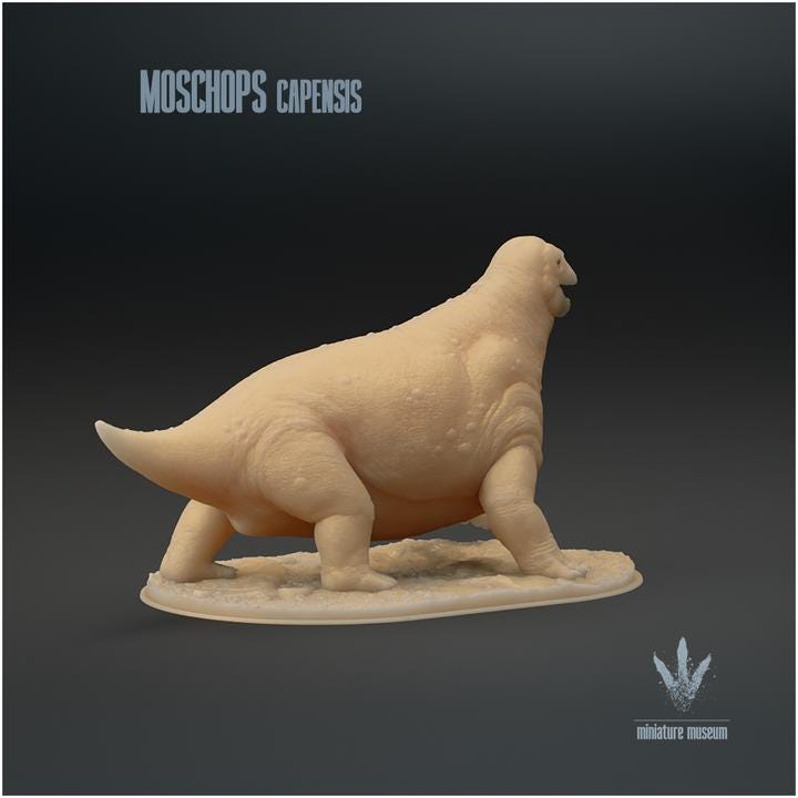 Moschops capensis : Walking - UNPAINTED - Miniature Museum