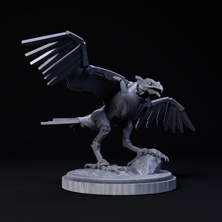 Eagle Mecha Robot - Mecha Zoo - Dino and Dog Miniatures