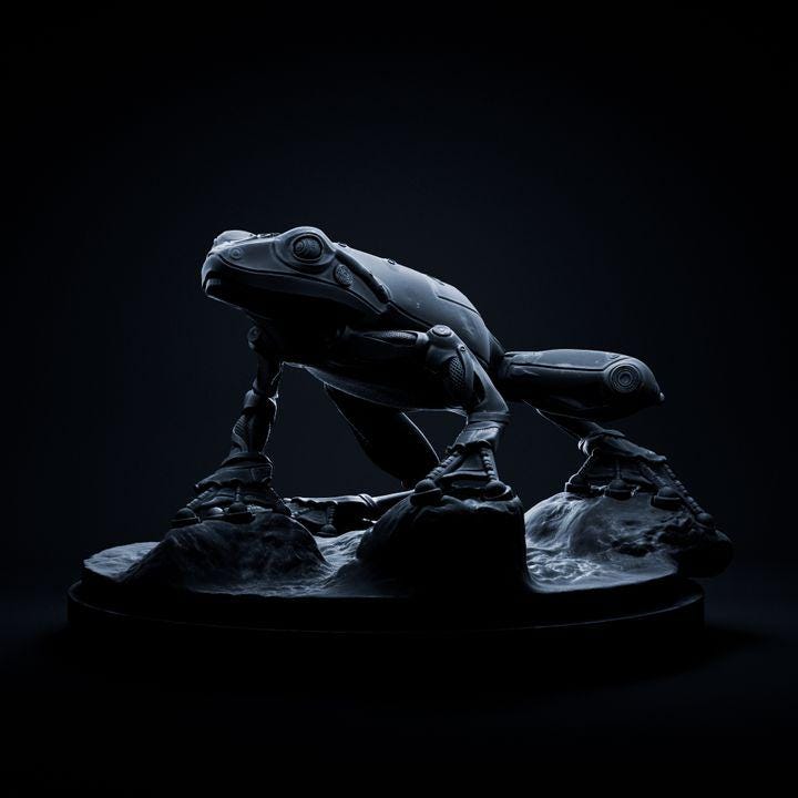 Frog Mecha Robot - Mecha Zoo - Dino and Dog Miniatures