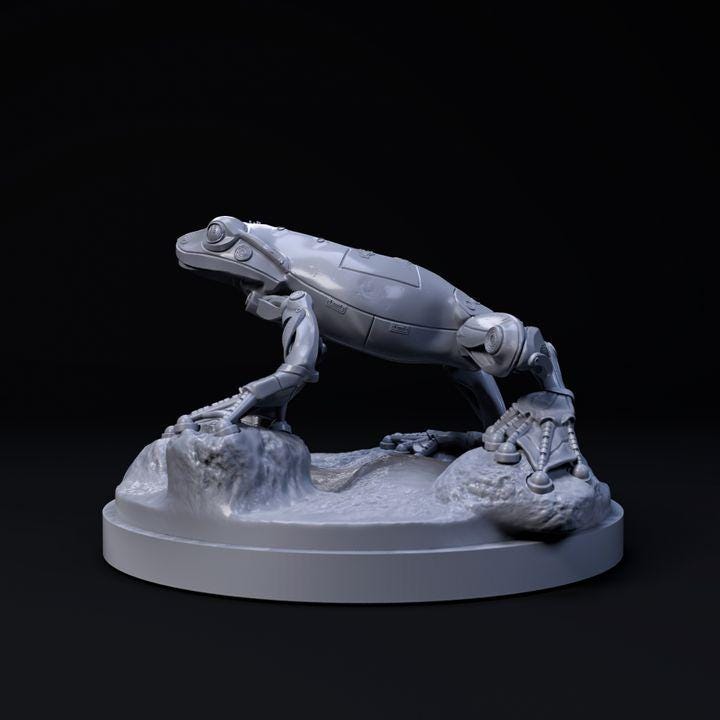 Frog Mecha Robot - Mecha Zoo - Dino and Dog Miniatures