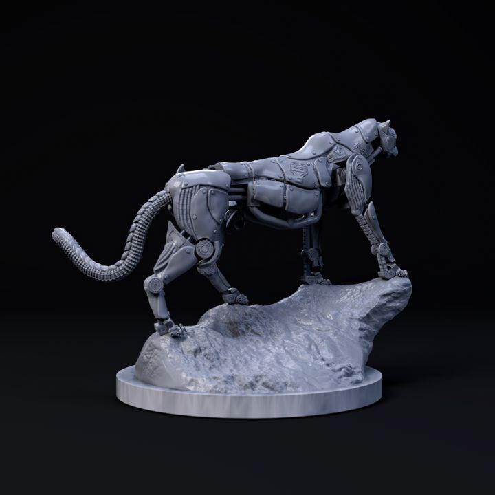 Cheetah Mecha Robot - Mecha Zoo - Dino and Dog Miniatures