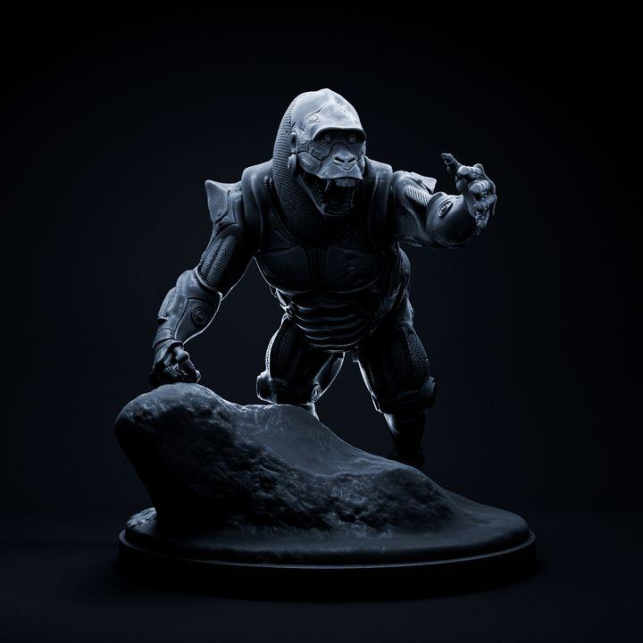 Gorilla Mecha Robot - Mecha Zoo - Dino and Dog Miniatures