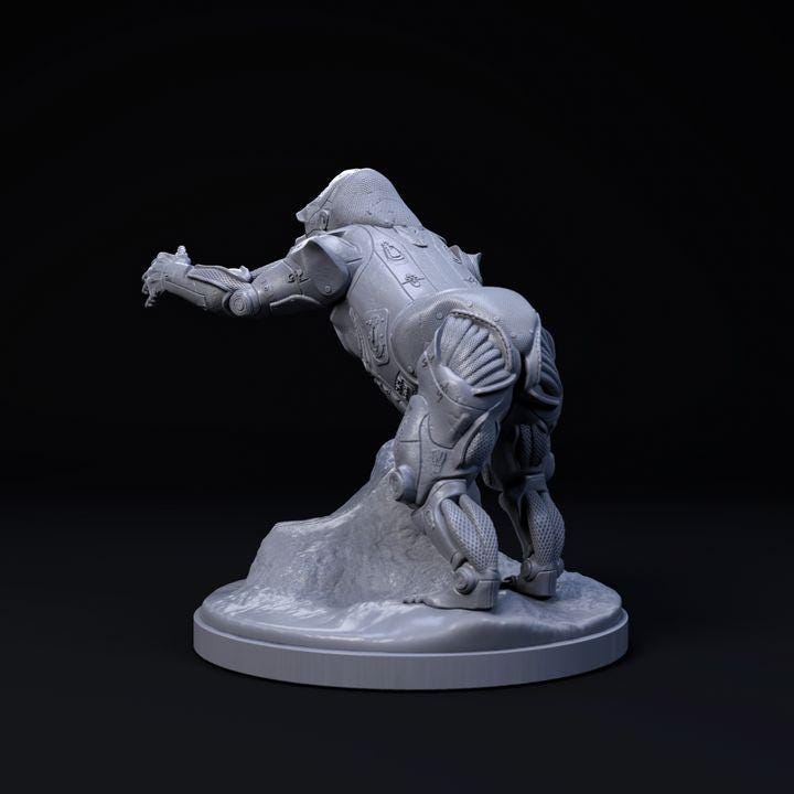 Gorilla Mecha Robot - Mecha Zoo - Dino and Dog Miniatures