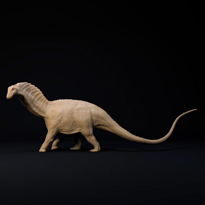 Amargasaurus walking - Dino and Dog Miniatures