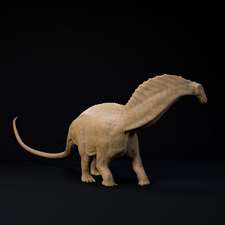 Amargasaurus walking - Dino and Dog Miniatures