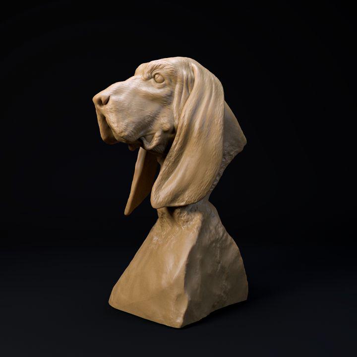 Basset Hound Bust - Dino and Dog Miniatures
