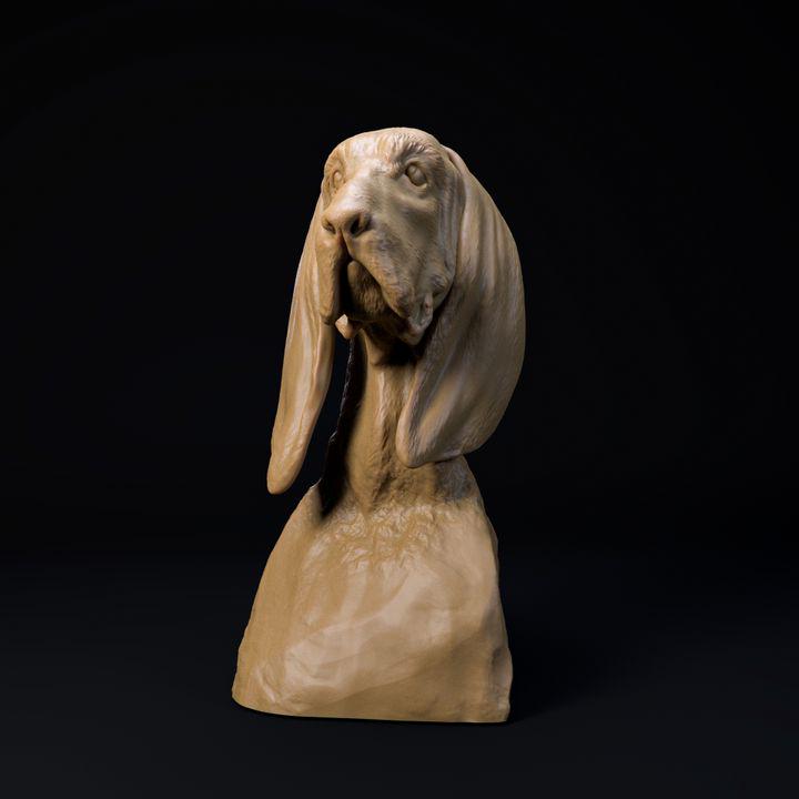 Basset Hound Bust - Dino and Dog Miniatures
