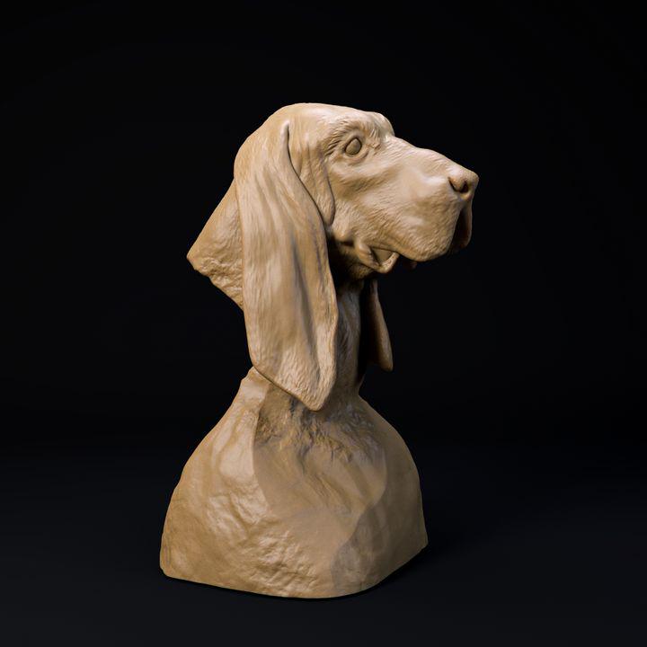 Basset Hound Bust - Dino and Dog Miniatures