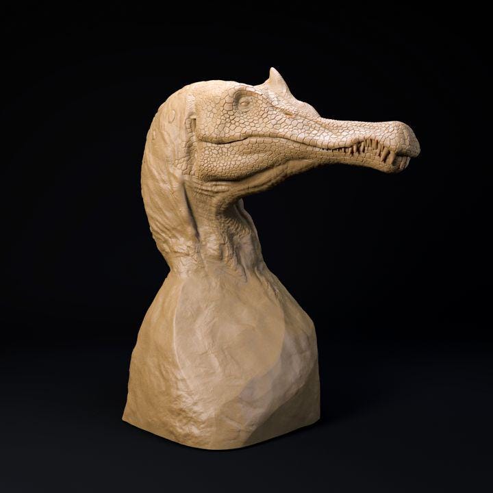 Spinosaurus Bust - Dino and Dog Miniatures