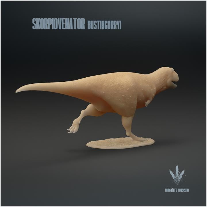 Skorpiovenator bustingorryi : Run - UNPAINTED - Miniature Museum