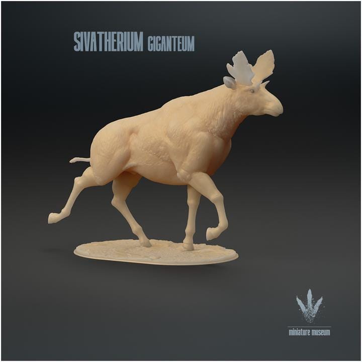 Sivatherium giganteum : Run - UNPAINTED - Miniature Museum