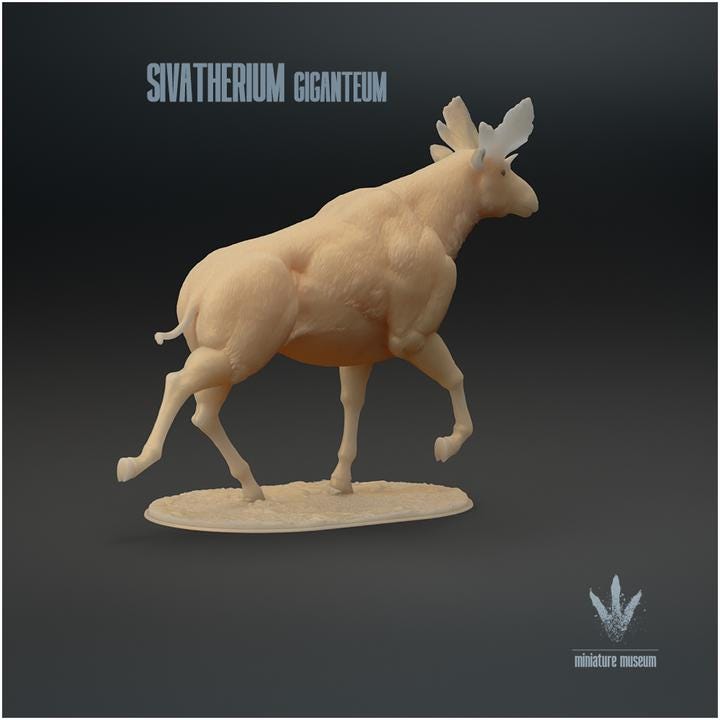 Sivatherium giganteum : Run - UNPAINTED - Miniature Museum