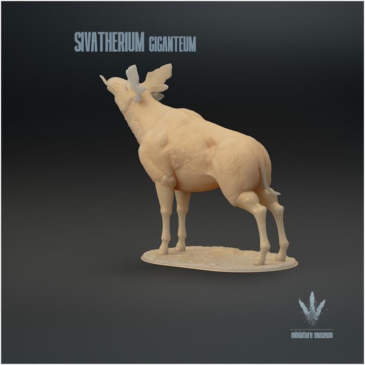 Sivatherium giganteum : Feed - UNPAINTED - Miniature Museum