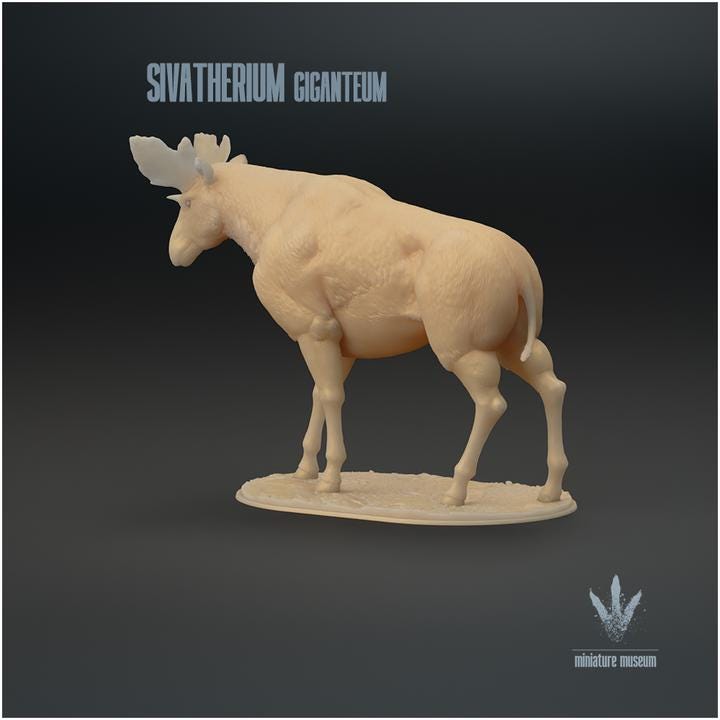 Sivatherium giganteum : The Shiva's Beast - UNPAINTED - Miniature Museum