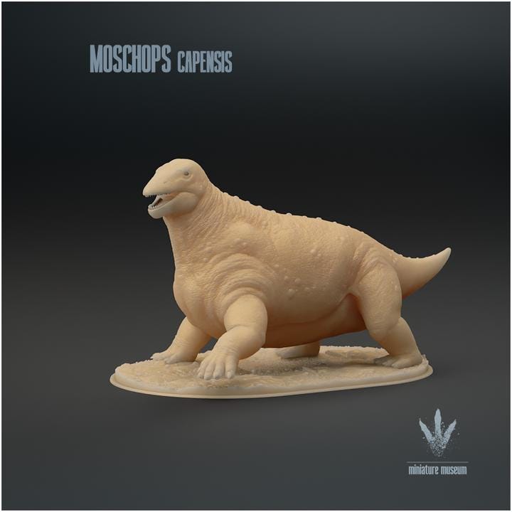 Moschops capensis : Walking - UNPAINTED - Miniature Museum