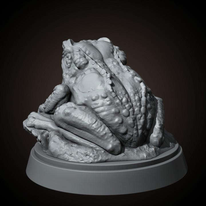 Big Toad - UNPAINTED - Animals & Creatures Minis