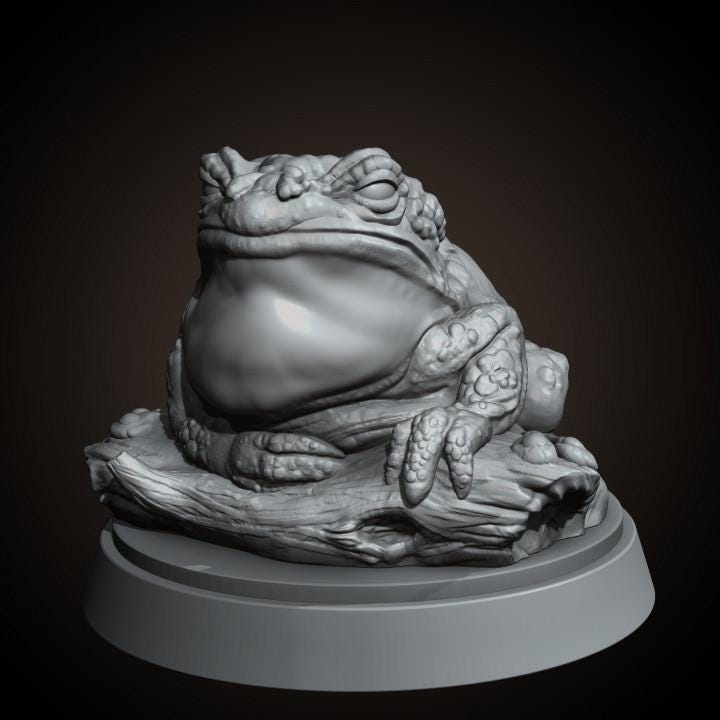 Big Toad - UNPAINTED - Animals & Creatures Minis