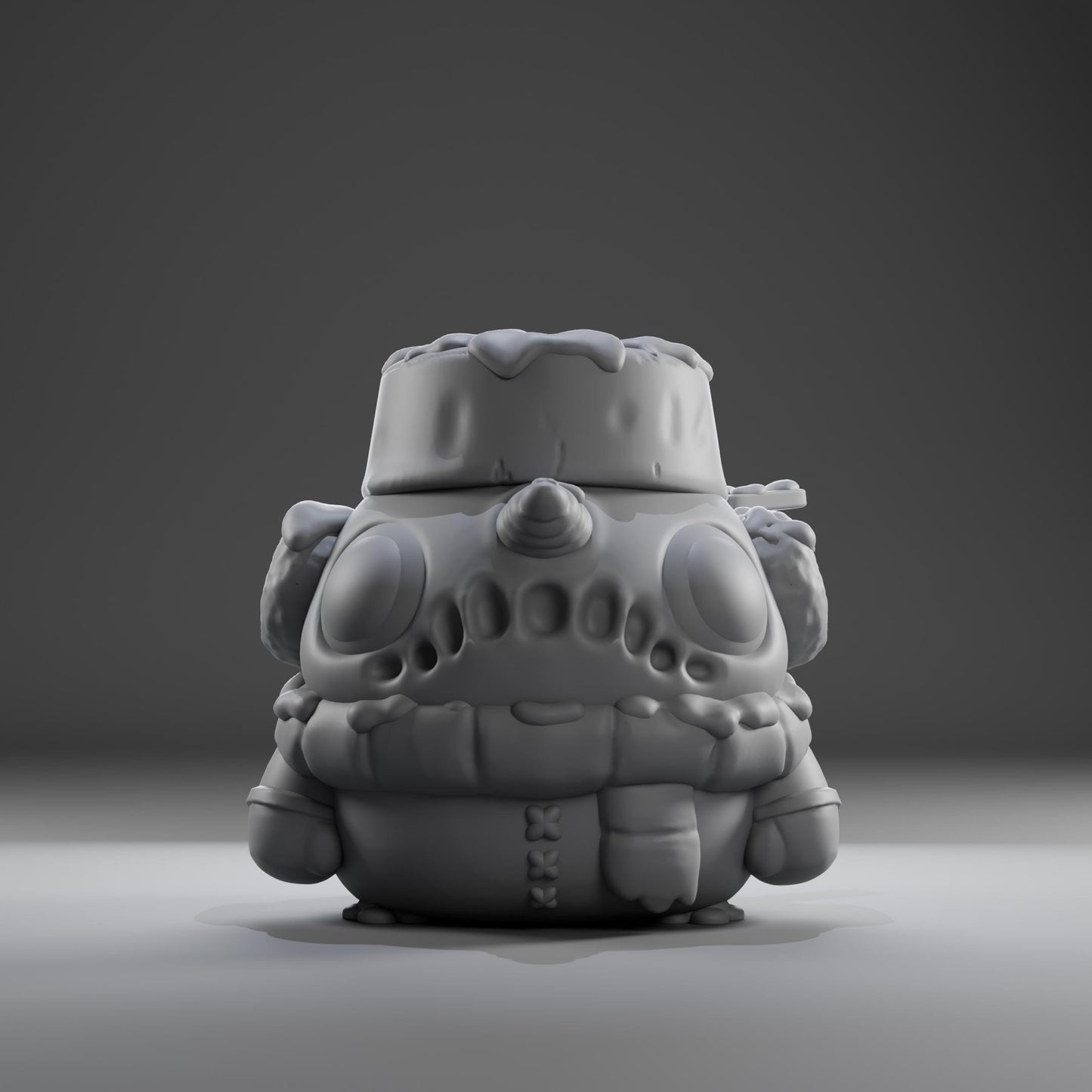 Snowii - UNPAINTED - Grumpii Art Toy