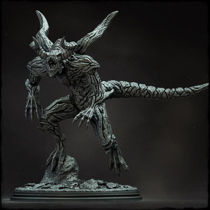 Maldrath, the Flame Bringer - UNPAINTED - Evox Arts